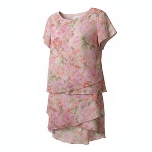 Floral Pink Midi Dress